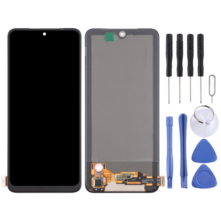 OLED Material LCD Screen and Digitizer Full Assembly for Xiaomi Redmi Note 10 4G / Redmi Note 10S / Redmi Note 11 SE India / Poco M5s M2101K7BG, M2101K7BI, M2101K7BNY, M2101K7BL, M2101K7AI, M2101K7AG                                                    ...