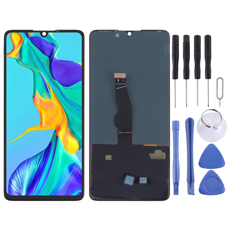 OLED Material LCD Screen and Digitizer Full Assembly for Huawei P30, For Huawei P30 (OLED) For Huawei P30 (OLED)