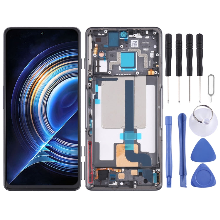 Original LCD Screen and Digitizer Full Assembly with Frame for Xiaomi Redmi K50 Gaming/Poco F4 GT, For Xiaomi Redmi K50 Gaming/Poco F4 GT(Original) For Xiaomi Redmi K50 Gaming Poco F4 GT(Original) Black