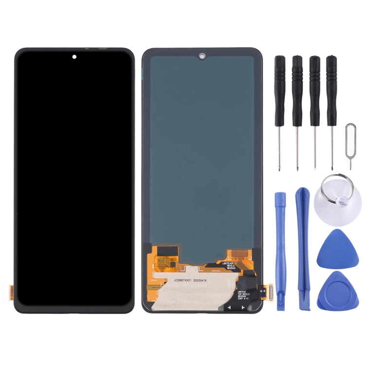 OLED Material LCD Screen and Digitizer Full Assembly For Xiaomi Redmi K40/Redmi K40 Pro/Redmi K40 Pro+/11i/11X/11X Pro/Poco F3/Black Shark 4/Black Shark 4 Pro/Black Shark 4S/Black Shark 4S Pro, For Xiaomi Redmi K40