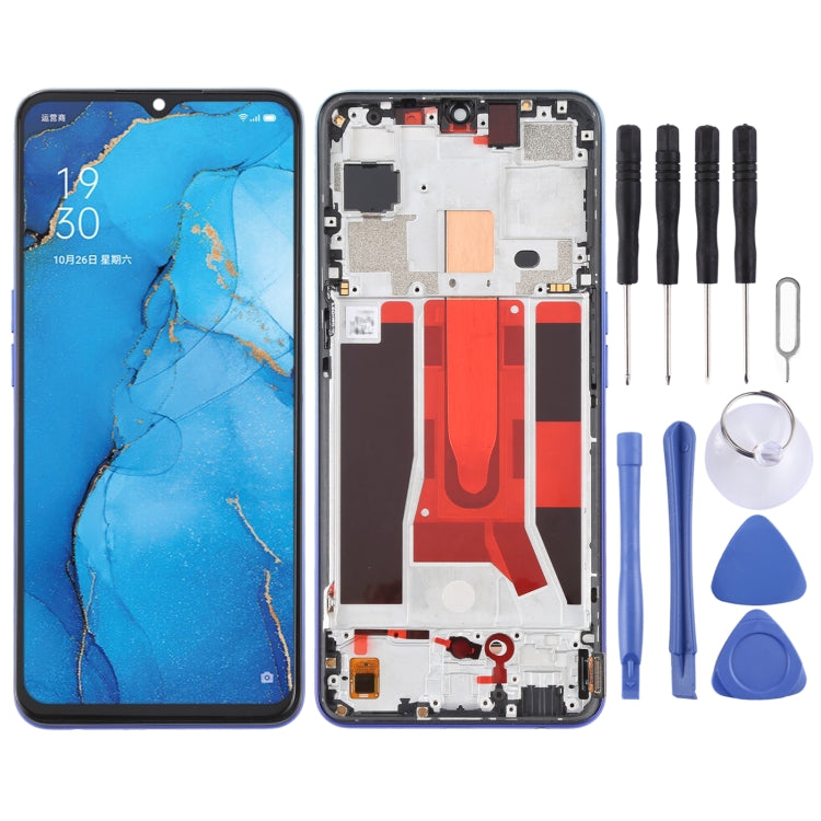 Original LCD Screen and Digitizer Full Assembly with Frame For OPPO Reno3 5G/Reno3 Youth/F15/Find X2 Lite/K7 5G, For OPPO Reno3 5G, For OPPO Reno3 5G/Reno3 Youth/F15/Find X2 Lite/K7 5G