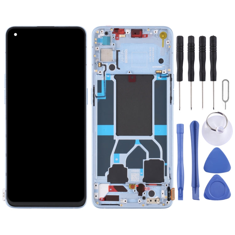 Original LCD Screen and Digitizer Full Assembly with Frame For OPPO Reno6 5G PEQM00 CPH2251, For OPPO Reno6 5G