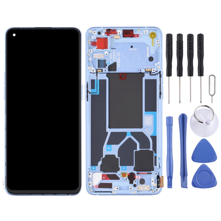 Original LCD Screen and Digitizer Full Assembly with Frame For OPPO Reno7 5G China PFJM10, For OPPO Reno7 5G China