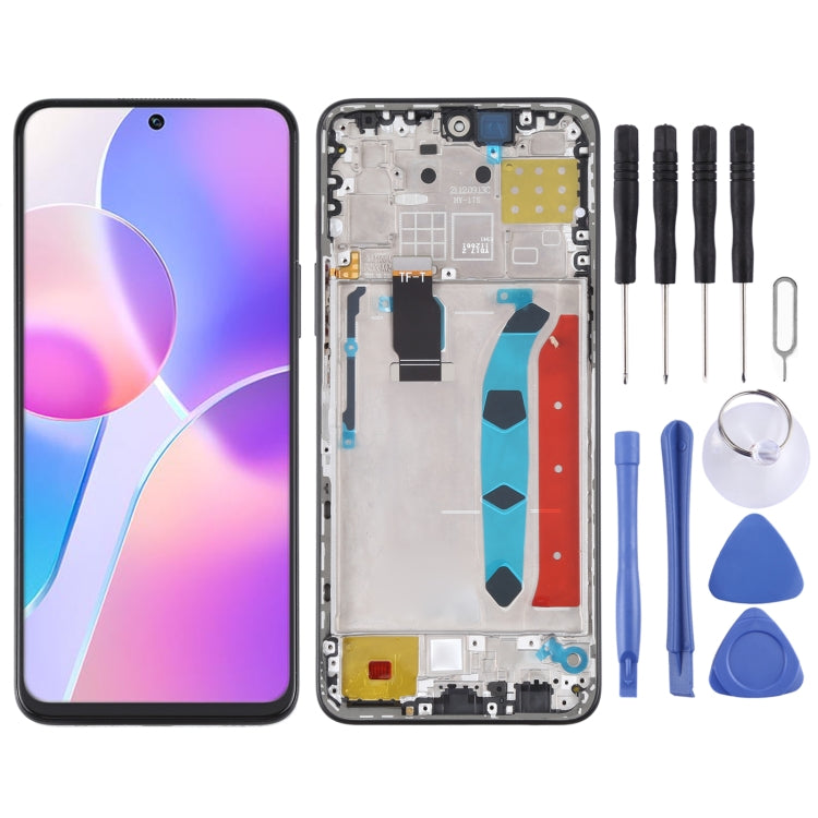 Original LCD Screen and Digitizer Full Assembly with Frame for Honor X30i, For Honor X30i, For Honor X30i(Original)