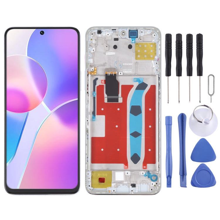 Original LCD Screen and Digitizer Full Assembly with Frame for Honor X30i, For Honor X30i, For Honor X30i(Original)