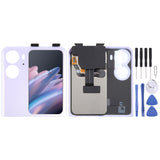 Original LCD Secondary Screen for OPPO Find N2 Flip With Digitizer Full Assembly, For OPPO Find N2 Flip(Secondary Screen), For OPPO Find N2 Flip (Black), For OPPO Find N2 Flip (Purple) For OPPO Find N2 Flip (Purple) Purple