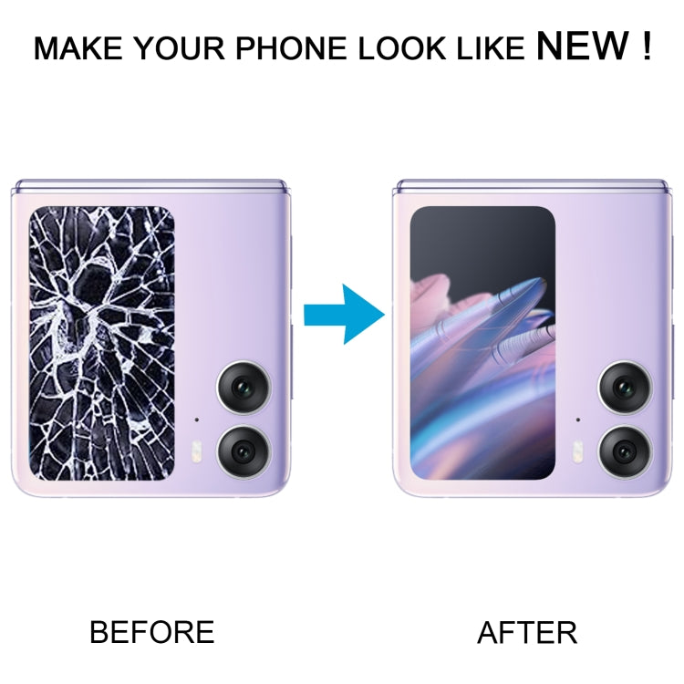 Original LCD Secondary Screen for OPPO Find N2 Flip With Digitizer Full Assembly, For OPPO Find N2 Flip(Secondary Screen), For OPPO Find N2 Flip (Black), For OPPO Find N2 Flip (Purple)