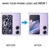 Original LCD Secondary Screen for OPPO Find N2 Flip With Digitizer Full Assembly, For OPPO Find N2 Flip(Secondary Screen), For OPPO Find N2 Flip (Black), For OPPO Find N2 Flip (Purple)