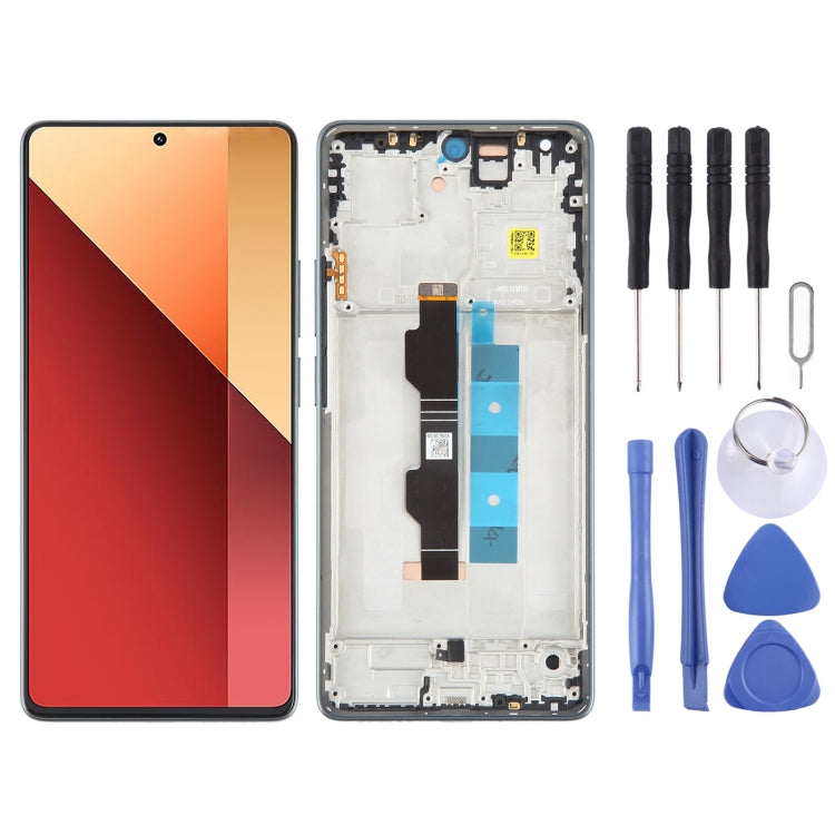 For Xiaomi Poco M6 Pro 4G Original AMOLED Material LCD Screen Digitizer Full Assembly with Frame, For Xiaomi Poco M6 Pro 4G(Original)