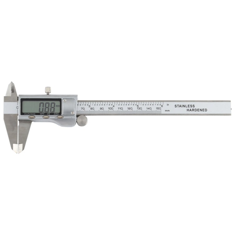 0-150mm LCD Digital Calipers Electronic Digital Vernier Caliper, 0-150mm (Silver) 0-150mm (Silver)