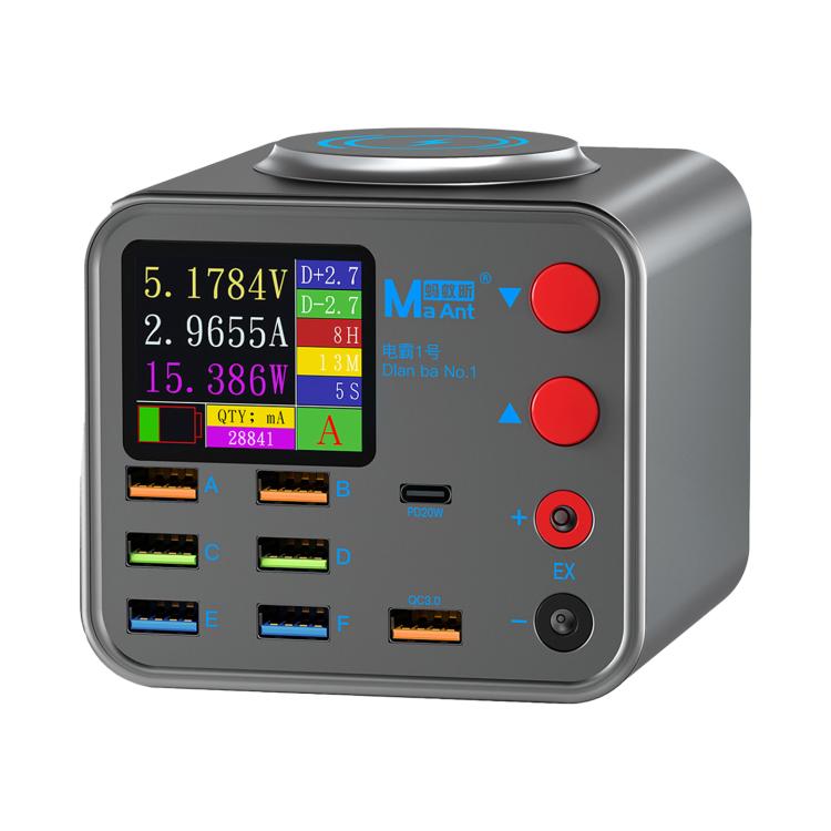 MaAnt Dianba NO.1 Multi-port Wireless USB PD Charger, US Plug, Dianba NO.1, US Plug, Dianba NO.1, EU Plug