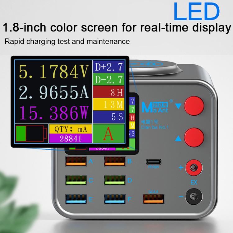 MaAnt Dianba NO.1 Multi-port Wireless USB PD Charger, US Plug, Dianba NO.1, US Plug, Dianba NO.1, EU Plug