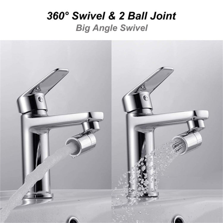 Dual-Function Faucet Spout Bubbler Splash-Proof Two-Function Kitchen Copper Filter, External, Inbound