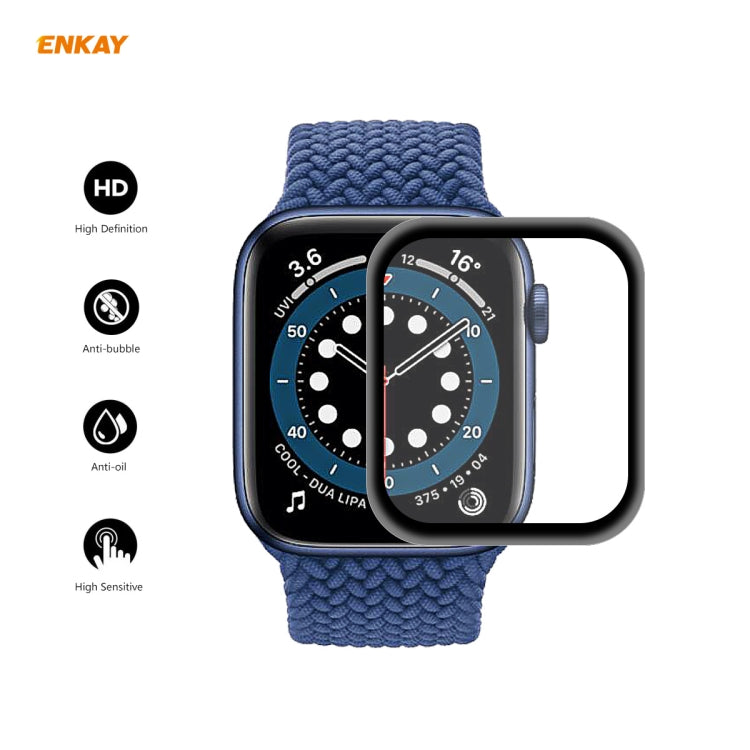 5 PCS For Apple Watch Series 6/5/4/SE 40mm ENKAY Hat-Prince 3D Full Screen PET Curved Hot Bending HD Screen Protector Film, For Apple Watch Series 6/5/4/SE 40mm
