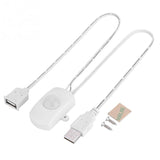 DC 5V/12V/24V USB Body Infrared PIR Motion Sensor Switch Human Motion Sensor Detector Switch For LED Light Strip, Black, White