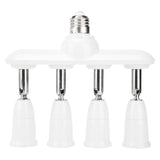 1 to 2/3/4/5 E27 to E27 Socket Distributor Adjustable Converter E27 LED Bulb Holder, 2 in 1, 3 in 1, 4 in 1, 5 in 1 4 in 1