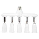 1 to 2/3/4/5 E27 to E27 Socket Distributor Adjustable Converter E27 LED Bulb Holder, 2 in 1, 3 in 1, 4 in 1, 5 in 1 5 in 1