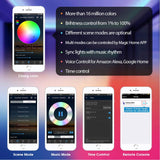 2 Ways Output LED Strip APP Smart Wifi LED RGB Controller with IR 24Keys Remote Control, 5-24V