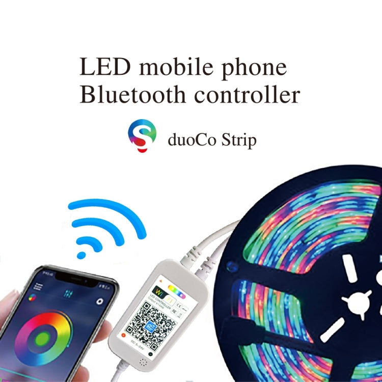 WiFi Smart 4 Pin RGB LED Strip Light Contoller APP Remote Voice Control Works with Alexa Echo, 5-24V, WiFi 24-keys Controller