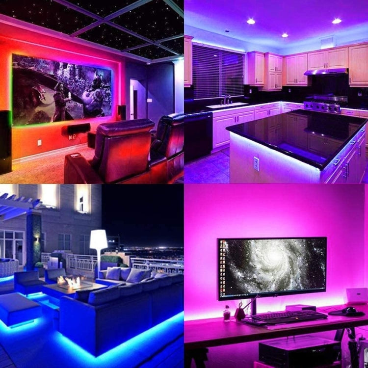 WiFi Smart 4 Pin RGB LED Strip Light Contoller APP Remote Voice Control Works with Alexa Echo, 5-24V, WiFi 24-keys Controller