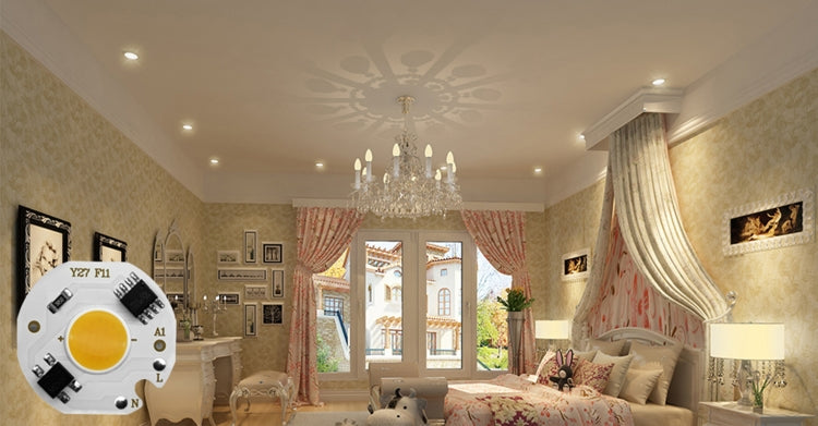 COB LED Light Chip AC 220V LED Bulb Light Intelligent IC Driver Bulb Light DIY Spotlight Downlight Chip Outdoor Flood Light, 5 pcs, 10 pcs