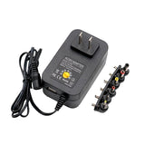 3V 4.5V 5V 6V 7.5V 9V 12V 2A 2.5A AC DC Adapter Adjustable Power Adapter Universal Charger Power Supply 30W, EU Plug, US Plug