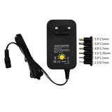3V 4.5V 5V 6V 7.5V 9V 12V 2A 2.5A AC DC Adapter Adjustable Power Adapter Universal Charger Power Supply 30W, EU Plug, US Plug