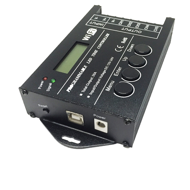 TC421 20A WiFi Programmable 5CH RGB LED Time Controller for Aquarium, Fish Tank, Plant Growth, DC 12-24V Default Title