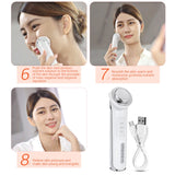 KD9960 Ion Beauty Introduction Instrument Face Cleansing Massager Skin Rejuvenation Thermostat Deep Clean Acne Therapy