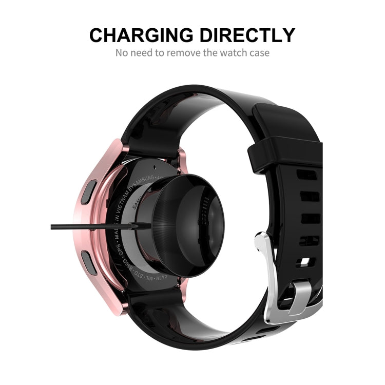 For Samsung Galaxy Watch4 40mm ENKAY Hat-Prince Full Coverage Electroplated Soft TPU Case with Screen Protection