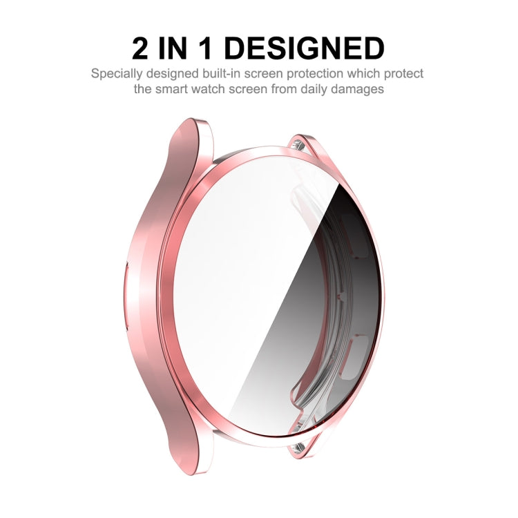 For Samsung Galaxy Watch4 44mm ENKAY Hat-Prince Full Coverage Electroplated Soft TPU Case with Screen Protection