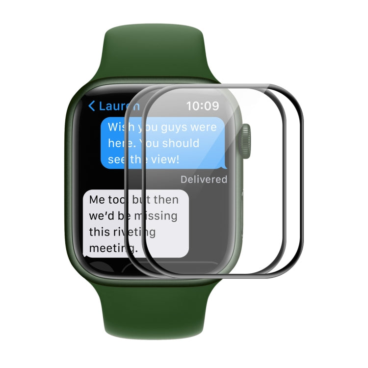 ENKAY Hat-Prince Case Friendly 3D Full Screen PET Curved Hot Bending HD Screen Protector Film For Apple Watch Series 9 / 8 / 7 41mm, 1 PC For Apple Watch Series 7 41mm, 2 PCS For Apple Watch Series 7 41mm, 5 PCS For Apple Watch Series 7 41mm           ...