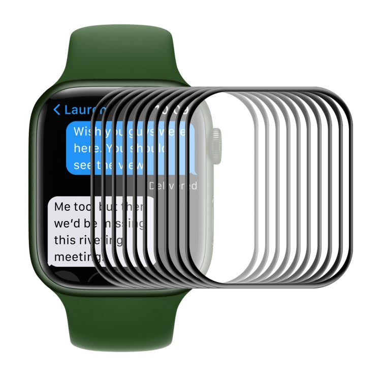 ENKAY Hat-Prince Case Friendly 3D Full Screen PET Curved Hot Bending HD Film For Apple Watch Series 9 / 8 / 7 45mm, 1 PC For Apple Watch Series 7 45mm, 2 PCS For Apple Watch Series 7 45mm, 5 PCS For Apple Watch Series 7 45mm                            ...