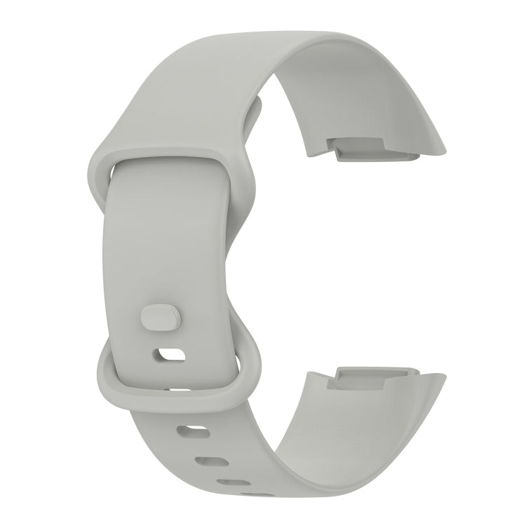 For Fitbit Charge 5 Monochromatic Silica Gel To Replace Watch Strap, Size：Large Size, Size: Small Size