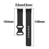 For Fitbit Charge 5 Monochromatic Silica Gel To Replace Watch Strap, Size：Large Size, Size: Small Size