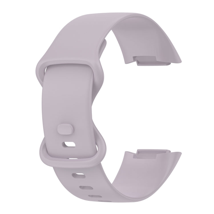 For Fitbit Charge 5 Monochromatic Silica Gel To Replace Watch Strap, Size：Large Size, Size: Small Size