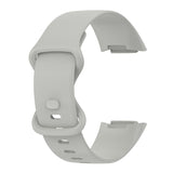 For Fitbit Charge 5 Monochromatic Silica Gel To Replace Watch Strap, Size：Large Size, Size: Small Size