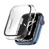 Shockproof PC Protective Case with Tempered Glass Film, For Apple Watch Series 9 / 8 / 7 45mm, For Apple Watch Series 9 / 8 / 7 41mm