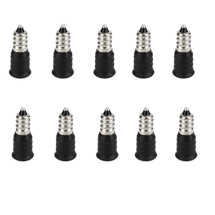 10 PCS E12 To E14 Socket Changer LED Light Lamp Adapter, Black, White