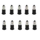 10 PCS E12 To E14 Socket Changer LED Light Lamp Adapter, Black, White