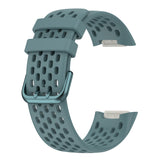 Monochromatic Silica Gel Breathable Strap, For Fitbit Charge 5