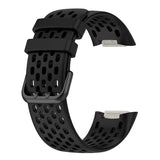Monochromatic Silica Gel Breathable Strap, For Fitbit Charge 5
