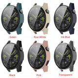 Shockproof PC Case with Tempered Glass Film, For Huawe Watch GT 3 46mm, For Huawe Watch GT 3 42mm