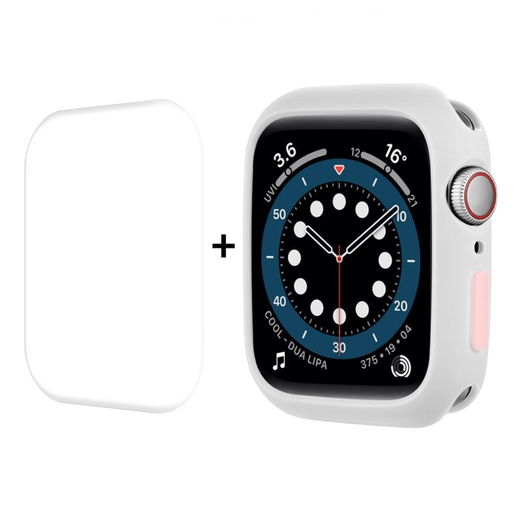 ENKAY TPU Case + Full Coverage PET Screen Protector, For Apple Watch Series 8 / 7 41mm, For Apple Watch Series 8 / 7 45mm