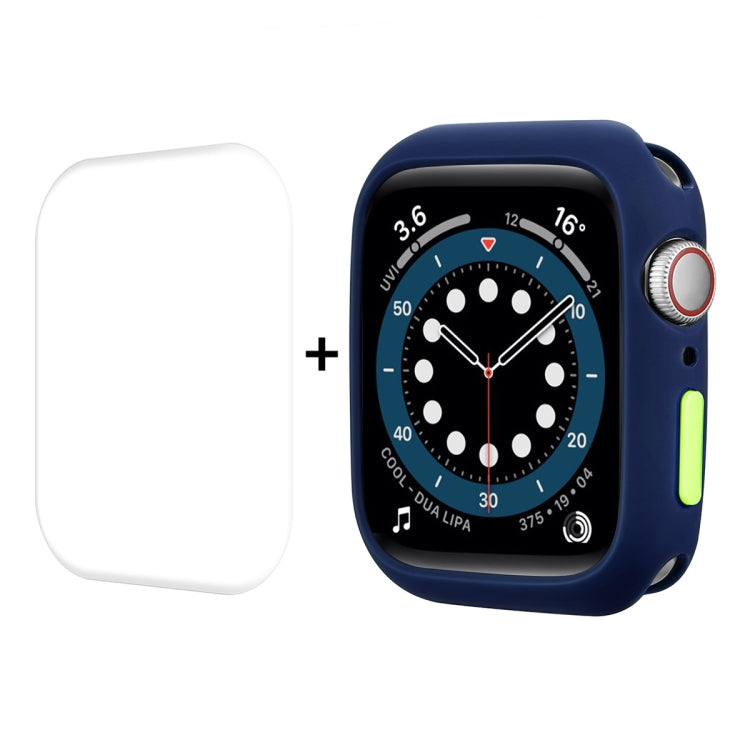 ENKAY TPU Case + Full Coverage PET Screen Protector, For Apple Watch Series 8 / 7 41mm, For Apple Watch Series 8 / 7 45mm