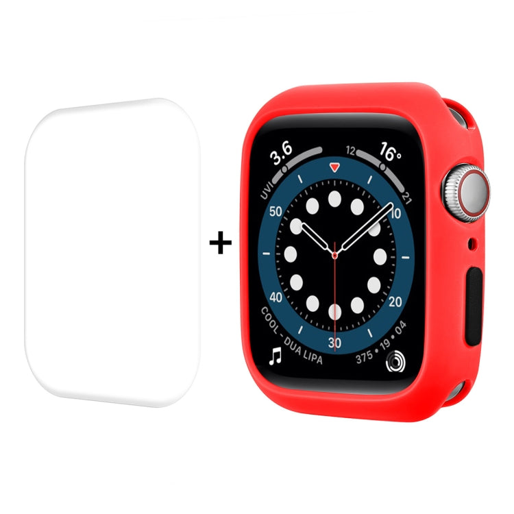 ENKAY TPU Case + Full Coverage PET Screen Protector, For Apple Watch Series 8 / 7 41mm, For Apple Watch Series 8 / 7 45mm