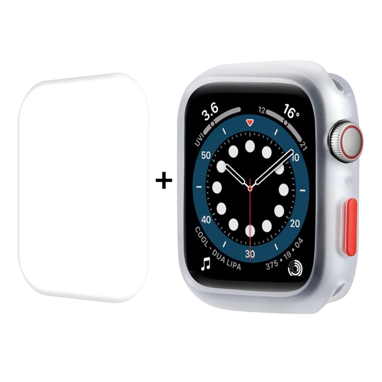 ENKAY TPU Case + Full Coverage PET Screen Protector, For Apple Watch Series 8 / 7 41mm, For Apple Watch Series 8 / 7 45mm
