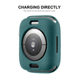 ENKAY TPU Case + Full Coverage PET Screen Protector, For Apple Watch Series 8 / 7 41mm, For Apple Watch Series 8 / 7 45mm