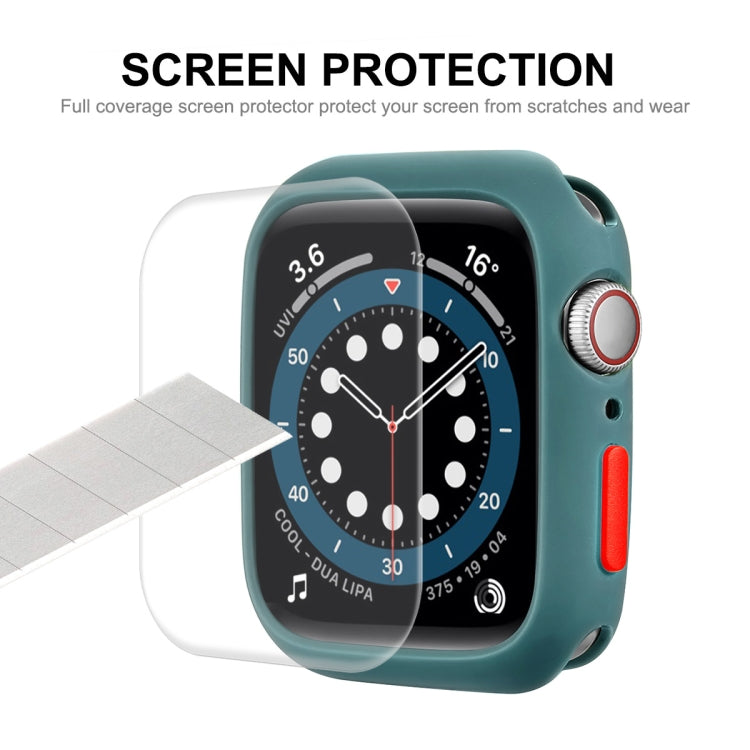 ENKAY TPU Case + Full Coverage PET Screen Protector, For Apple Watch Series 8 / 7 41mm, For Apple Watch Series 8 / 7 45mm