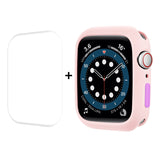 ENKAY TPU Case + Full Coverage PET Screen Protector, For Apple Watch Series 8 / 7 41mm, For Apple Watch Series 8 / 7 45mm